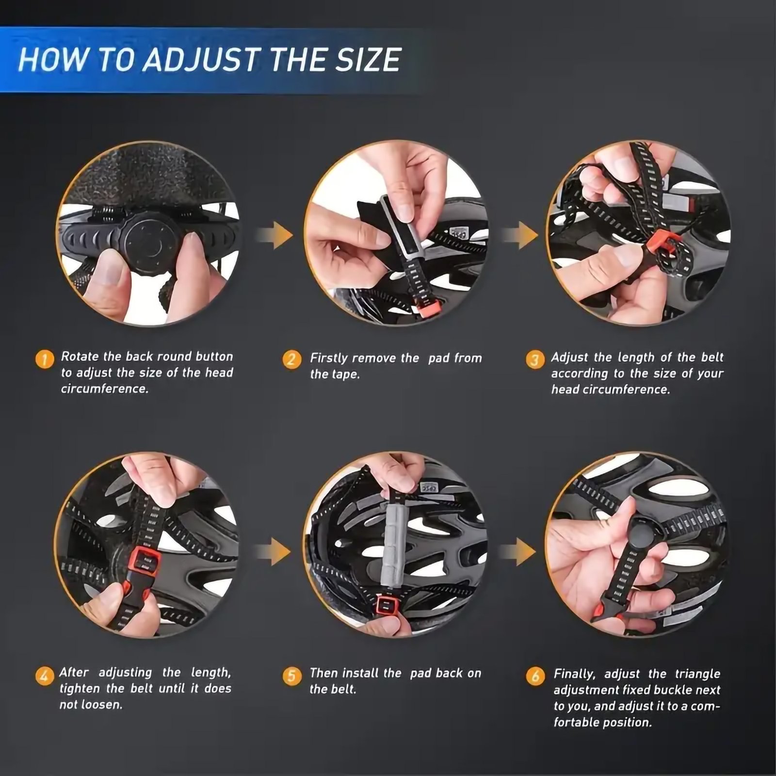 Lightweight Breathable & Comfortable 22.8″-24.2″ Bike Helmet - Image 3