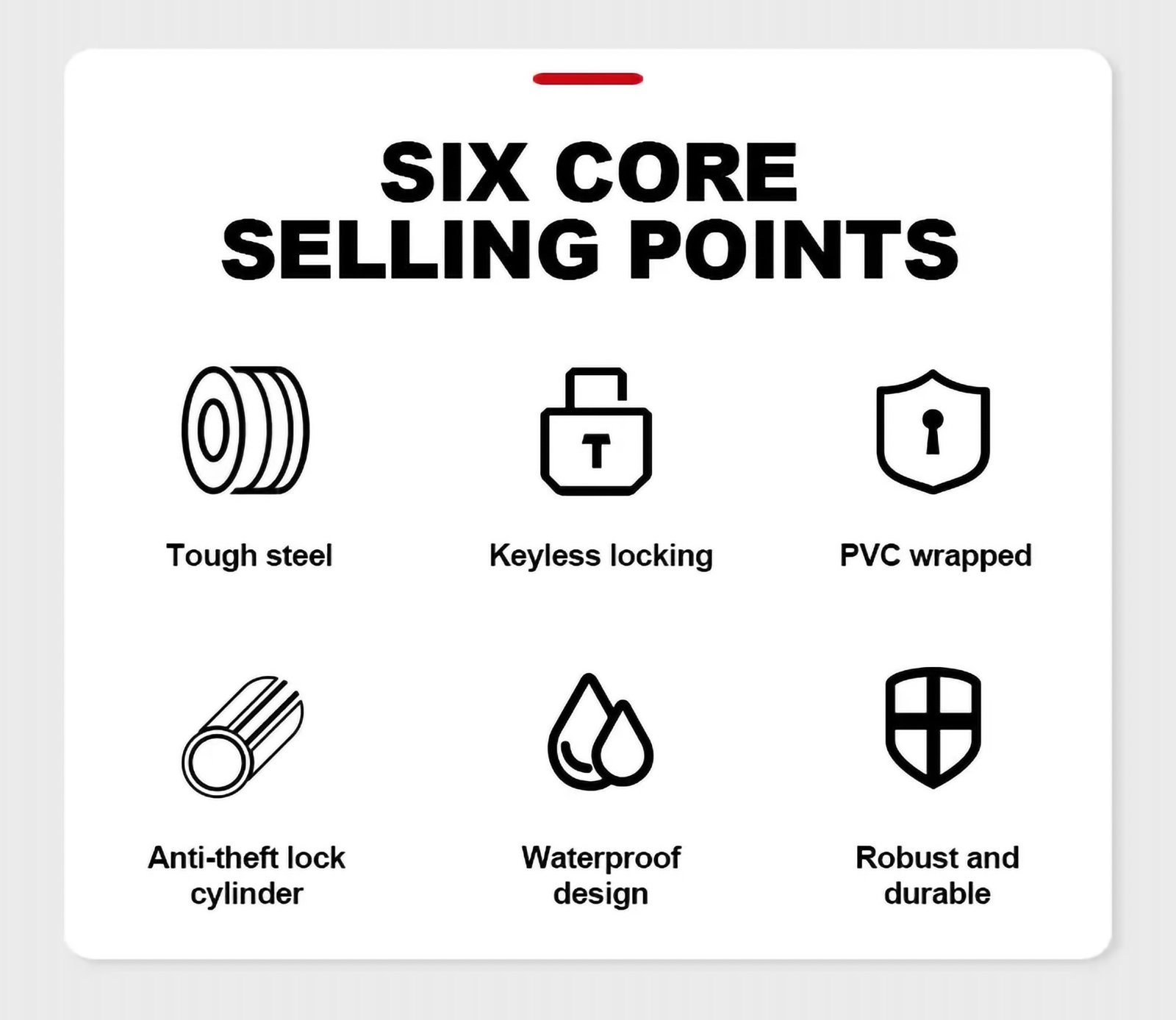 Weatherproof Anti-Theft Bike Cable Lock with Mounting Bracket - Image 14