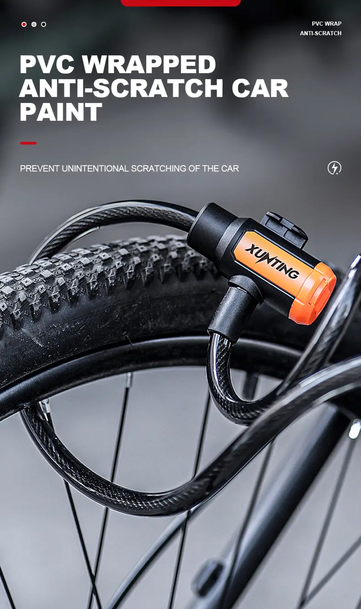 Weatherproof Anti-Theft Bike Cable Lock with Mounting Bracket - Image 10