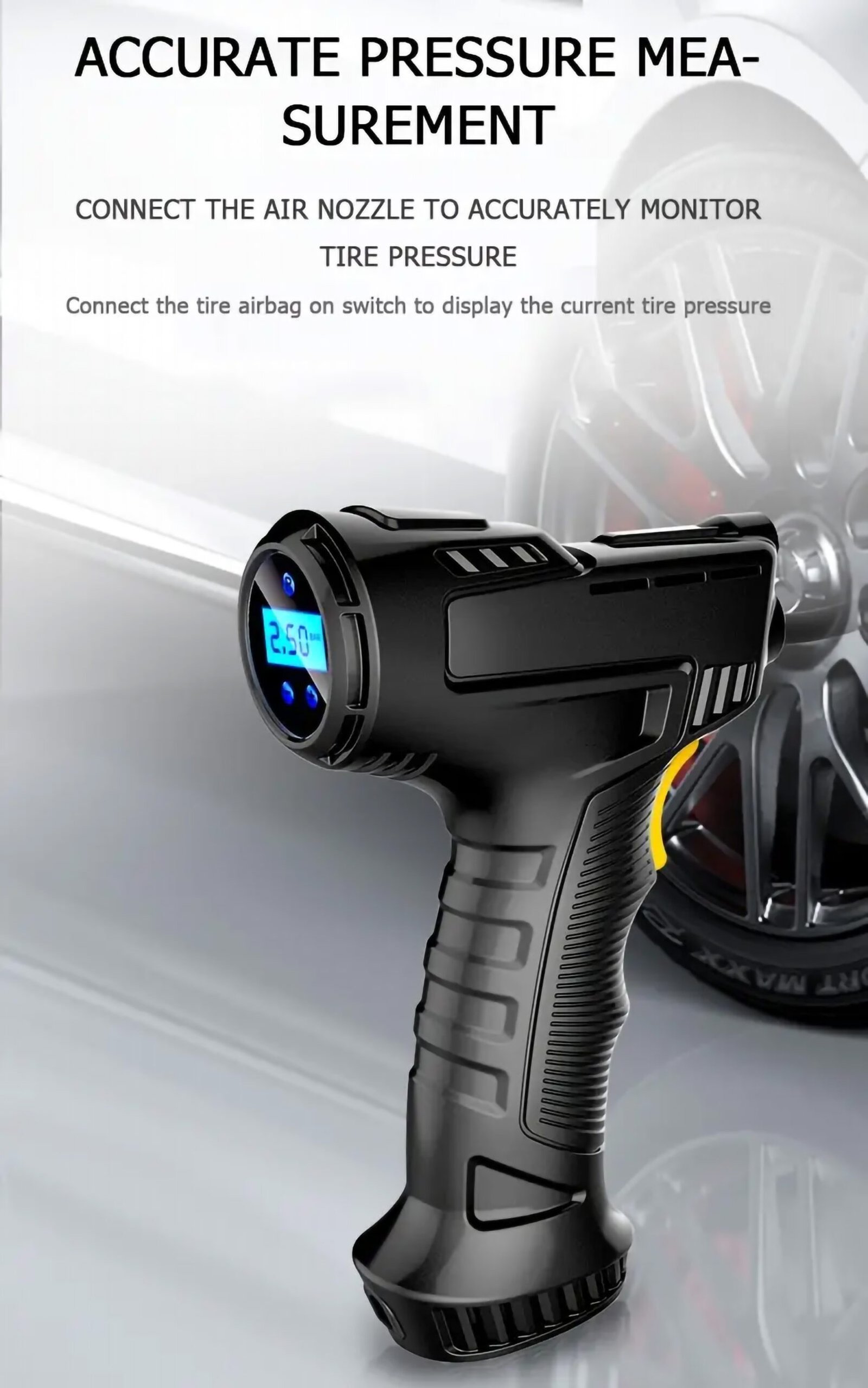 Portable Air Compressor Inflator Wireless Handheld Pump - Image 8